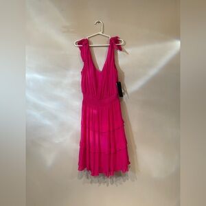 Hot Pink Beachy Dress City Triangles Small
